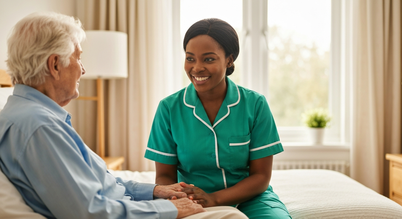 Quality Team Healthcare carer providing compassionate specialist care at home in Sittingbourne
